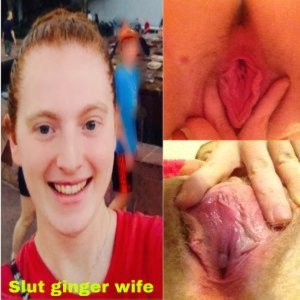 Nice pink pussy of my ginger wife
