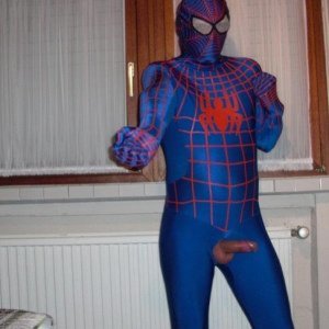 blue spiderman zentai