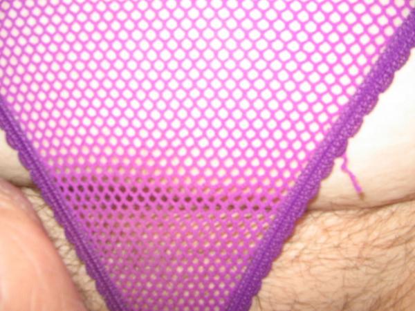 Bachelor party pic - The men at Louis' bachelor party got a great view of my wifes pussy underneath her mesh G-string body suit as she strutted around