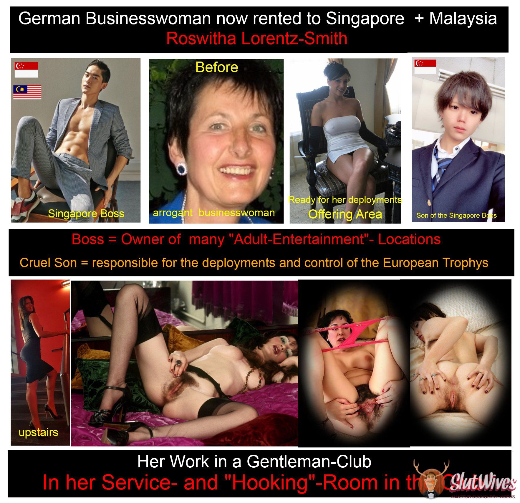 Hotwife Roswitha Lorentz-Smith .. rented to Songapore