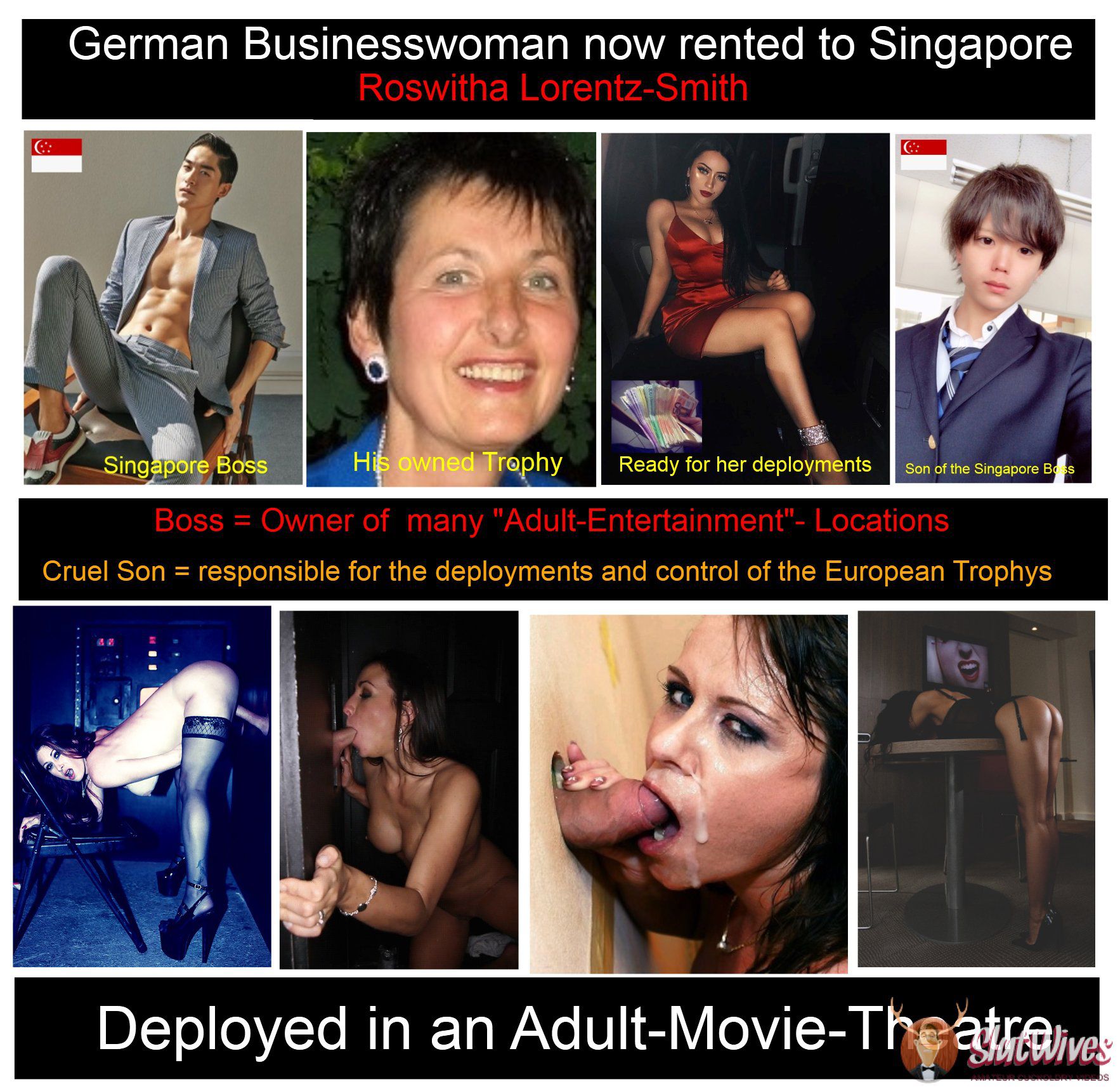 Hotwife Roswitha Lorentz-Smith .. rented to Songapore