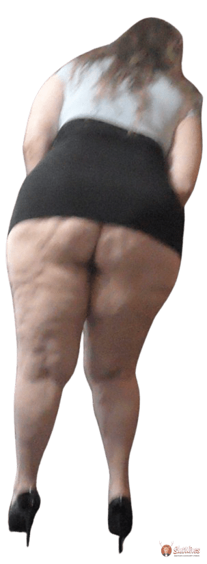 TxMaturehmHotwife wearing a short skirt and no panties, bending over.png